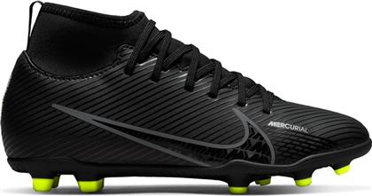 Nike Παιδικά Ποδοσφαιρικά Παπούτσια Ψηλά Mercurial 9 Club με Τάπες και Καλτσάκι Μαύρα