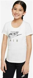 Nike Παιδική Καλοκαιρινή Μπλούζα Κοντομάνικη Λευκή από το Zakcret Sports