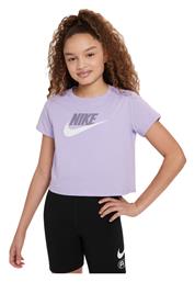 Nike Παιδικό Crop Top Κοντομάνικο Μωβ από το Outletcenter