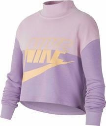 Nike Παιδικό Φούτερ Cropped Ροζ Sportswear Club