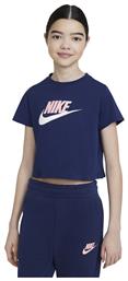 Nike Παιδικό Καλοκαιρινό Crop Top Κοντομάνικο Μπλε Futura από το Cosmossport