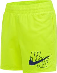 Nike Παιδικό Μαγιό Βερμούδα / Σορτς 4'' Volley για Αγόρι Κίτρινο