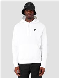 Nike Sportswear Club Ανδρικό Φούτερ με Κουκούλα και Τσέπες Λευκό από το Cosmos Sport