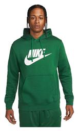 Nike Sportswear Club Φούτερ Πράσινο με Κουκούλα