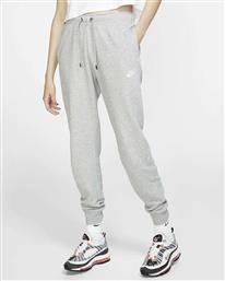 Nike Sportswear Essential Ψηλόμεσο Παντελόνι Γυναικείας Φόρμας Γκρι Fleece από το MybrandShoes