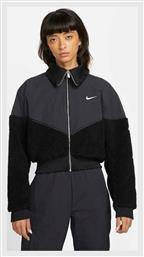 Nike Sportswear Icon Clash Κοντό Γυναικείο Bomber Jacket Μαύρο από το SportsFactory
