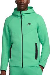 Nike Tech Ανδρική Ζακέτα Fleece με Κουκούλα Spring Green από το E-tennis