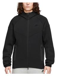 Nike Tech Fleece Windrunner Ζακέτα Μαύρη με Κουκούλα