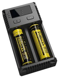 NiteCore IntelliCharger New i2 2 Μπαταριών Ni-MH/Li-ion Μεγέθους AA/AAA/D/18650/21700 από το Lightgear