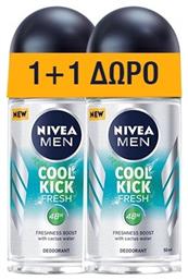 Nivea Men Cool Kick Fresh Αποσμητικό 48h σε Roll-On 2x50ml