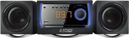 NOD Ηχοσύστημα 2.0 MHS-001BL 30W με CD / Digital Media Player και Bluetooth Μαύρο