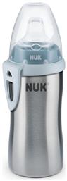 Nuk Active Cup Ανοξείδωτο Παγουράκι με Στόμιο Σιέλ 12m+ 215ml