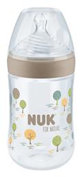 Nuk Πλαστικό Μπιμπερό με Θηλή Σιλικόνης 260ml για 6-18 μηνών