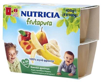 Nutricia Φρουτόκρεμα Frutapura 5 Φρούτων 6m+ 400gr από το ΑΒ Βασιλόπουλος