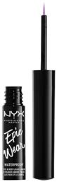 Nyx Professional Makeup Epic Wear Waterproof Πινέλο Eye Liner 6 Lilac 3.5ml