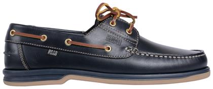 On the Road Δερμάτινα Ανδρικά Boat Shoes Navy από το Mustshoes