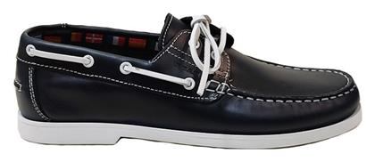 On the Road Pull Up 14692 Δερμάτινα Ανδρικά Boat Shoes σε Μαύρο Χρώμα από το Mustshoes