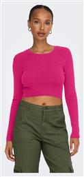 Only Γυναικείο Crop Top Μακρυμάνικο Fuchsia Purple από το Z-mall