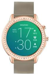 Oozoo Q00302 45mm Smartwatch με Παλμογράφο (Ροζ Χρυσό)