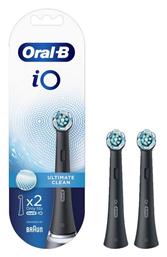 Oral-B iO Ultimate Clean Black Ανταλλακτικές Κεφαλές για Ηλεκτρική Οδοντόβουρτσα 319832 2τμχ από το Pharm24