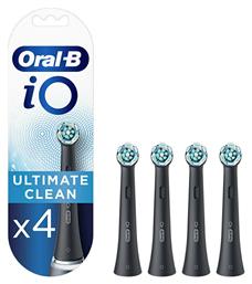 Oral-B iO Ultimate Cleaning Black Ανταλλακτικές Κεφαλές για Ηλεκτρική Οδοντόβουρτσα 328865 4τμχ