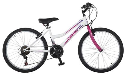 Orient Excel 24'' Παιδικό Mountain Bike 21 Ταχυτήτων με Σκελετό Αλουμινίου Λευκό/Φούξια Λευκό