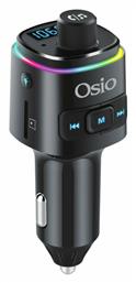 Osio FM Transmitter Αυτοκινήτου με Bluetooth / MicroSD / Type-C / USB