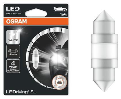 Osram Λάμπα Αυτοκινήτου & Μοτοσυκλέτας LEDriving SL C5W LED 6000K Ψυχρό Λευκό 12V 1W 1τμχ από το Saveltrade