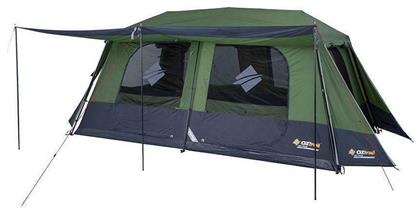 OZtrail Fast Frame 10 Αυτόματη Σκηνή Camping Τούνελ Πράσινη με Διπλό Πανί 3 Εποχών για 10 Άτομα 450x275x200εκ.