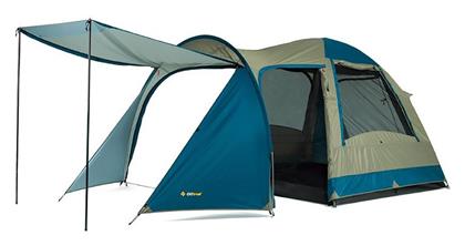 OZtrail Tasman 4V Plus Dome Σκηνή Camping Igloo Μπλε με Διπλό Πανί 3 Εποχών για 4 Άτομα 410x220x180εκ.