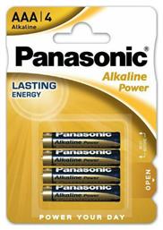 Panasonic Alkaline Power Μπαταρίες AAA 1.5V 4τμχ από το Panora