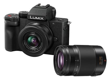 Panasonic Mirrorless Φωτογραφική Μηχανή Lumix DC-G100D + H-FS 12-32 + 35-100E Micro Four Thirds (4/3'') Black