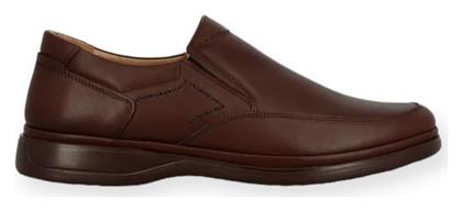 Parex Δερμάτινα Ανδρικά Slip-On Καφέ