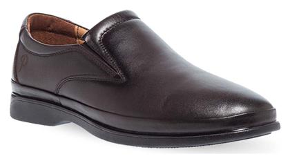 Parex Δερμάτινα Ανδρικά Slip-On Καφέ