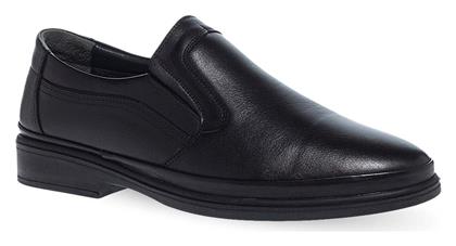 Parex Δερμάτινα Ανδρικά Slip-On Μαύρα από το Parex