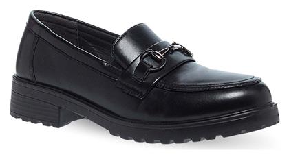 Parex Δερμάτινα Γυναικεία Loafers σε Μαύρο Χρώμα από το Parex