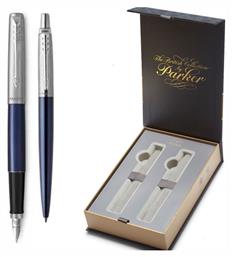 Parker Jotter Σετ Στυλό Ballpoint με Πένα από Ατσάλι Street Blue σε Θήκη (σε Χάρτινη Κασετίνα) από το GreekBooks