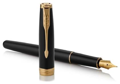 Parker Sonnet Core Laque Πένα Γραφής Medium Μαύρη από Ατσάλι