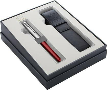 Parker Sonnet Essential CT Πένα Γραφής Medium Κόκκινη από Ατσάλι με Κόκκινο Μελάνι από το GreekBooks