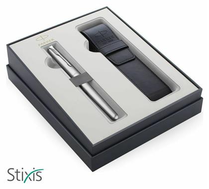 Parker Sonnet Essential Πένα Γραφής Medium Ασημί από Ατσάλι με Μπλε Μελάνι από το GreekBooks