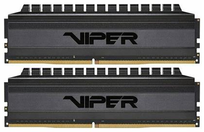 Patriot Viper 4 Blackout 16GB DDR4 RAM με 2 Modules (2x8GB) και Ταχύτητα 3600 για Desktop