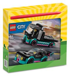 Παιχνιδολαμπάδα City: Race Car and Car Carrier Truck για 6+ Ετών Lego από το BlablaToys