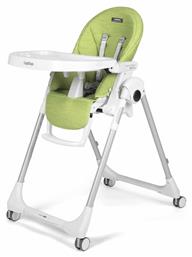 Peg Perego Prima Pappa Follow Me Αναδιπλούμενο Καρεκλάκι Φαγητού με Μεταλλικό Σκελετό & Κάθισμα από Δερματίνη Πράσινο