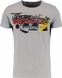 Pepe Jeans Amersham Ανδρικό T-shirt Γκρι με Λογότυπο από το Z-mall