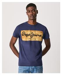 Pepe Jeans Ανδρικό T-shirt Navy Μπλε με Λογότυπο από το Z-mall