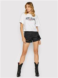 Pepe Jeans Cara Γυναικείο Crop Top Κοντομάνικο Καλοκαιρινό Λευκό από το Plus4u