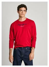 Pepe Jeans Eggo Ανδρική Μπλούζα Μακρυμάνικη Ruby Red από το Tobros