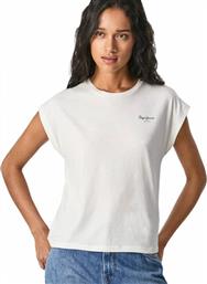 Pepe Jeans Logo Γυναικείο T-shirt Λευκό από το Spartoo