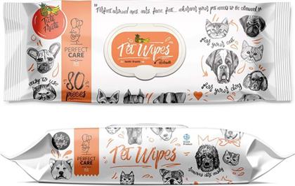 Perfect Care 40 Μαντηλάκια Σκύλου για Καθαρισμό Σώματος με Άρωμα Tutti Frutti