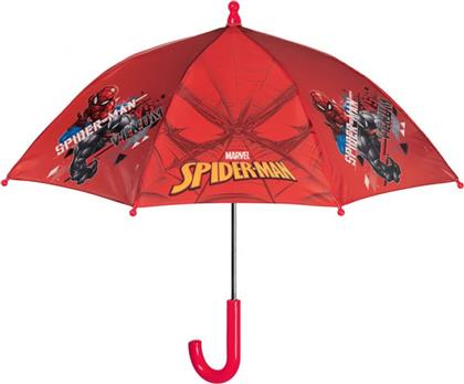 Perletti Παιδική Ομπρέλα Μπαστούνι Spiderman Κόκκινη